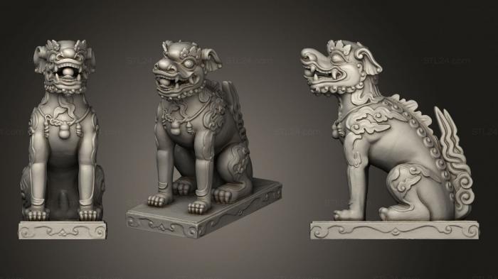 Animal figurines (Nghe, STKJ_2366) 3D models for cnc